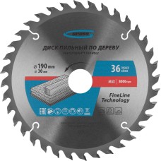 GROSS Пильный диск по дереву 190 x 30 x 36Т 73319