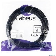 Cabeus PC-UTP-RJ45-Cat.6-3m-BK-LSZH Патч-корд U/UTP, категория 6, 2xRJ45/8p8c, неэкранированный, черный, LSZH, 3м