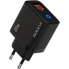 MAXVI СЗУ SFC-220PD 20W, USB-A, USB-C, black