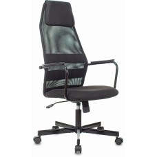 БЮРОКРАТ Кресло KB-5M черный TW-01 3C11 сетка/ткань с подголов. крестов. металл черный