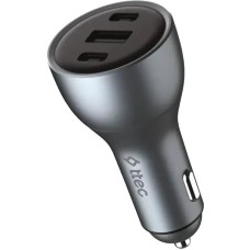 TTEC Автомобильное зарядное устройство SmartCharger Trio PD 130W Car Fast Charger 2 USB-C + USB-A. Цвет: черный