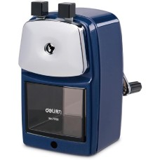 DELI Точилка для карандашей механическая 71156BLUE 1 отверстие металл синий
