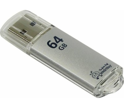 USB флеш SMARTBUY (SB64GBVC-S) 64GB V-CUT SILVER