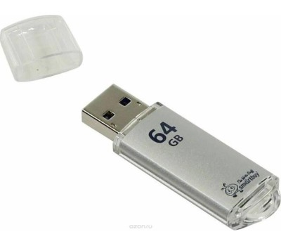 USB флеш SMARTBUY (SB64GBVC-S) 64GB V-CUT SILVER