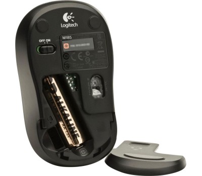 Мышь беспроводная оптическая LOGITECH M185 серый (910-002238)