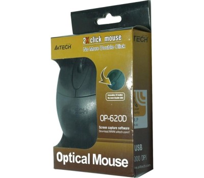 Проводная мышь A4TECH OP-620D оптическая (800dpi) черная