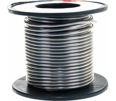 Припой REXANT (09-3122) ПРИПОЙ БЕЗ КАНИФОЛИ ПОС-61 , 100 Г, 1,5 ММ, (ОЛОВО 61%, СВИНЕЦ 39%), КАТУШКА