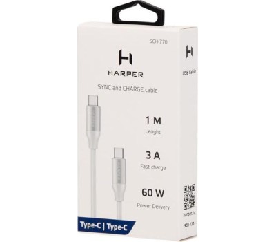 Дата-кабель Type-C HARPER SCH-770 White