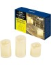 Новогодний декор UNIEL (UL-00008593) ULD-F060 WARM WHITE CANDLE SET3