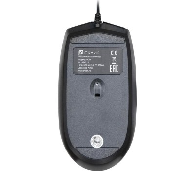 OKLICK Мышь 147M, оптическая, проводная, USB, черный [1454525]
