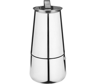 MALLONY Гейзерная кофеварка ITALIA, объем 450 мл/9 чашек, из нержавеющей стали