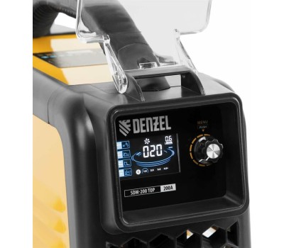 Аппарат инвертор DENZEL Аппарат инвертор. дуговой сварки SDM200 Top, 200 А, ПВ 80% 94356