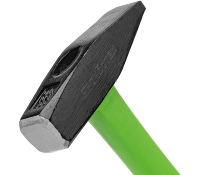 Молоток СИБРТЕХ Молоток слесарный, 500 г, фибергласовая обрезиненная рукоятка 10323