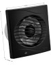 Вентилятор вытяжной GFMARK 50012 Вытяжной вентилятор, D - 100 мм, с обратным клапаном и москитной сеткой, квадратный, с решеткой, из АБС пластика, цвет ЧЕРНЫЙ