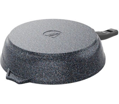 Сковорода МЕЧТА с24803 с несъемной ручкой и стеклянной крышкой. 