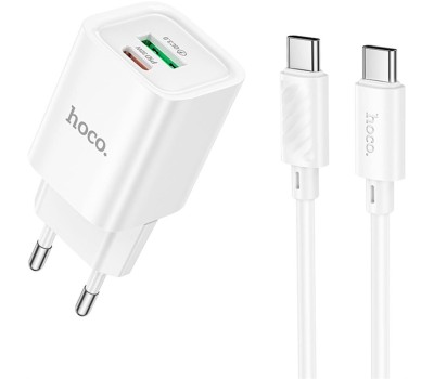 СЗУ HOCO (6942007630337) C149A СЗУ 1USB+1Type-C 3.0A PD 30W+QC3.0 , White