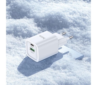 СЗУ HOCO (6942007630337) C149A СЗУ 1USB+1Type-C 3.0A PD 30W+QC3.0 , White