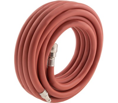 Шланг STELS Шланг пневматический резиновый, 10 x 16 мм, 24 бар, армированный, быстросъемное соединение, 10 м 57021