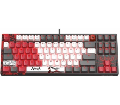 Клавиатура A4TECH Клавиатура Bloody S87 Naraka, USB, черный + красный