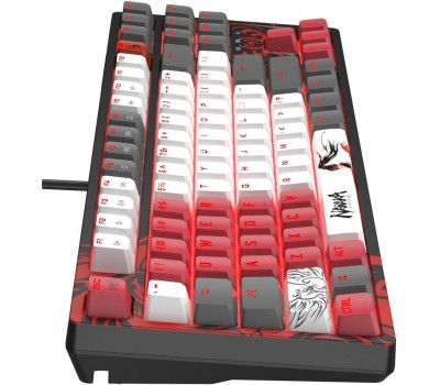 Клавиатура A4TECH Клавиатура Bloody S87 Naraka, USB, черный + красный