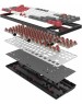 Клавиатура A4TECH Клавиатура Bloody S87 Naraka, USB, черный + красный
