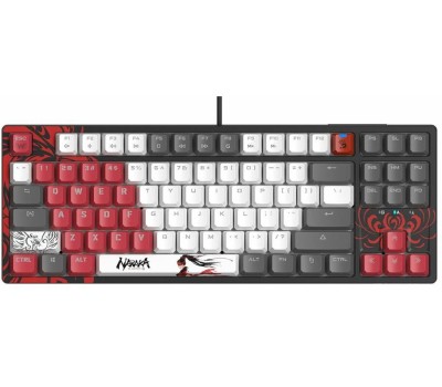 Клавиатура A4TECH Клавиатура Bloody S87 Naraka, USB, черный + красный