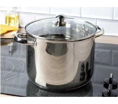 Кастрюля МЕРАЛИ МБ-80 Белиссимо с крышкой 8,0л