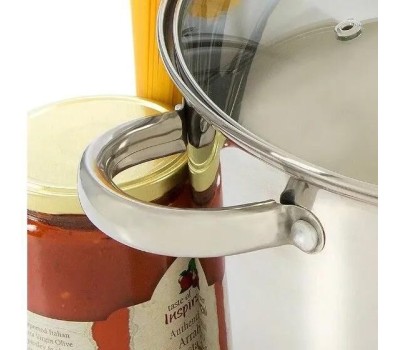 Кастрюля МЕРАЛИ МБ-80 Белиссимо с крышкой 8,0л