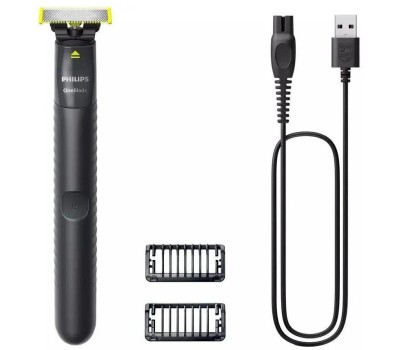 PHILIPS Триммер OneBlade QP1424/10 черный (насадок в компл:2шт)