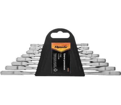 SPARTA Набор ключей рожковых, 6 х 22 мм, 8 шт, хромированные 152755