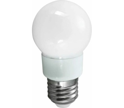 NEON-NIGHT Лампа светодиодная, диаметр 50мм, E27, 9 LED, 3Вт, RGB, матовая колба, 230В