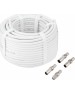 REXANT Набор антенный №14 кабель RG-6U 30м екер F (4шт), бочка (1шт), переходник гн F – шт TV (2шт), переходник гн F – гн TV (1шт)