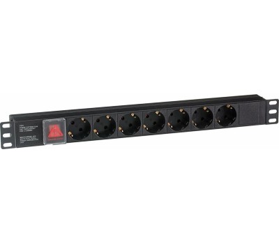 Exegate EX280838RUS Блок розеток ExeGate ServerPro PDU-19H703 Al-7S-C20-SW, 19