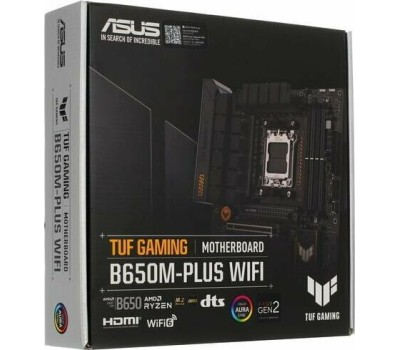 Материнская плата ASUS Материнская плата TUF GAMING B650M-PLUS WIFI, Socket AM5, AMD B650, mATX, Ret
