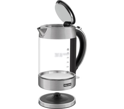 RONDELL Чайник электрический 1001-RE-01, 1.7л, стекло/металл