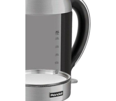RONDELL Чайник электрический 1001-RE-01, 1.7л, стекло/металл