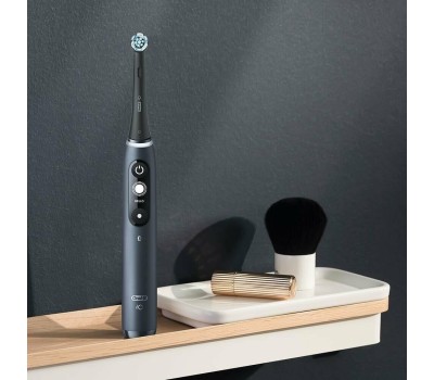 ORAL-B Электрическая зубная щетка iO Series 7 Onyx, насадки для щётки: 1 шт, цвет: черный [7 black onyx]
