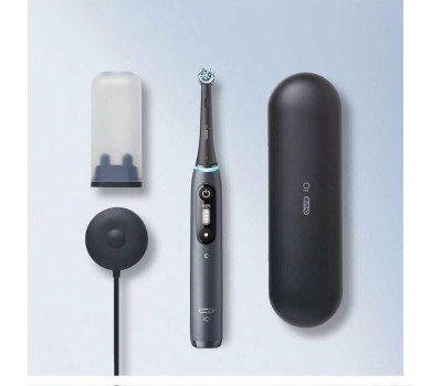 ORAL-B Электрическая зубная щетка iO Series 7 Onyx, насадки для щётки: 1 шт, цвет: черный [7 black onyx]