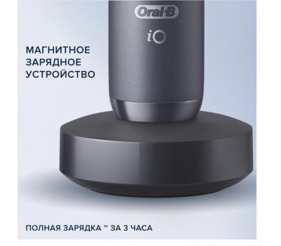 ORAL-B Электрическая зубная щетка iO Series 7 Onyx, насадки для щётки: 1 шт, цвет: черный [7 black onyx]