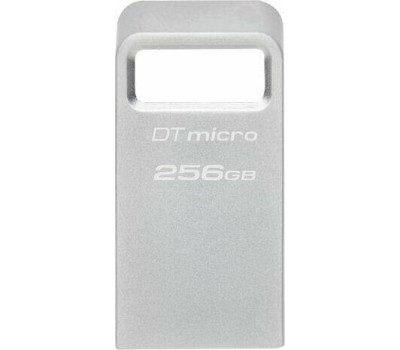 KINGSTON Флешка USB DataTraveler Micro 256ГБ, USB3.0, серебристый [dtmc3g2/256gb]