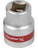 Головка торцевая MATRIX Головка торцевая, 22 мм, шестигранная, CrV, под квадрат 1/2, хромированная 13122