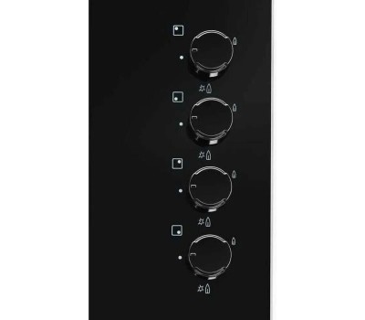Варочная панель газовая ELECTROLUX Газовая варочная панель KGG6407K, 4 конфорки, закаленное стекло, черный