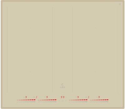 Варочная поверхность LEX Индукционная варочная поверхность EVI 641C IV, конфорок: 4 шт., стеклокерамика, независимая, слоновая кость
