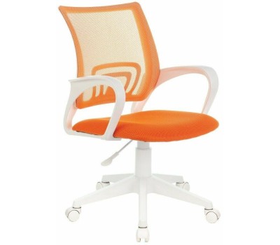 Кресло компьютерное БЮРОКРАТ Кресло CH-W695NLT, сетка/ткань, до 120кг, оранжевый