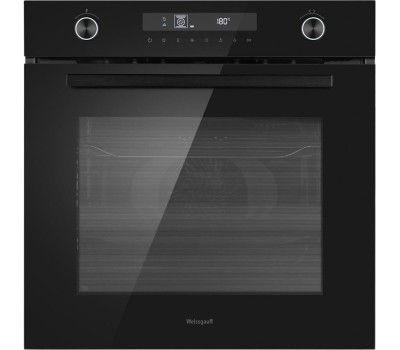 Духовой шкаф электрический WEISSGAUFF Духовой шкаф электрический EOM 741 PDB Black Edition, 72л, дверца с 3 стеклами, черный