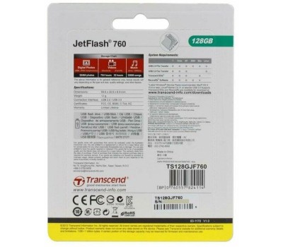 Transcend USB Drive 128Gb JetFlash 760 TS128GJF760 {USB 3.0}