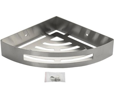 BRIMIX - Полочка литая, угловая, одинарная, из нержавеющей стали, цвет САТИН. 5657-S