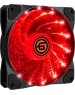 Вентилятор GINZZU (17613) LED 12LR15 красный
