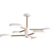 СВЕТИЛЬНИКИ ПОТОЛОЧНЫЕ ЛЮСТРЫ ESCADA 10236/6 LED*96W White/Wooden