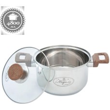 Кастрюля МЕРАЛИ МВС-48 Валенсия серебристый